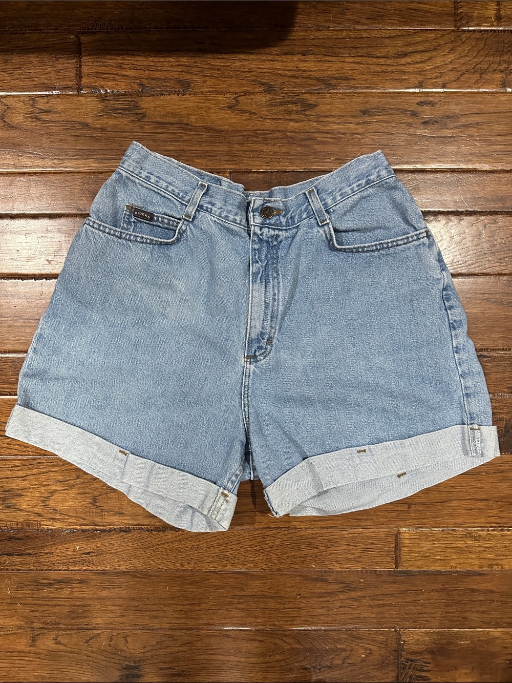 Vintage Riders Blue Denim Cuffed Women's Shorts